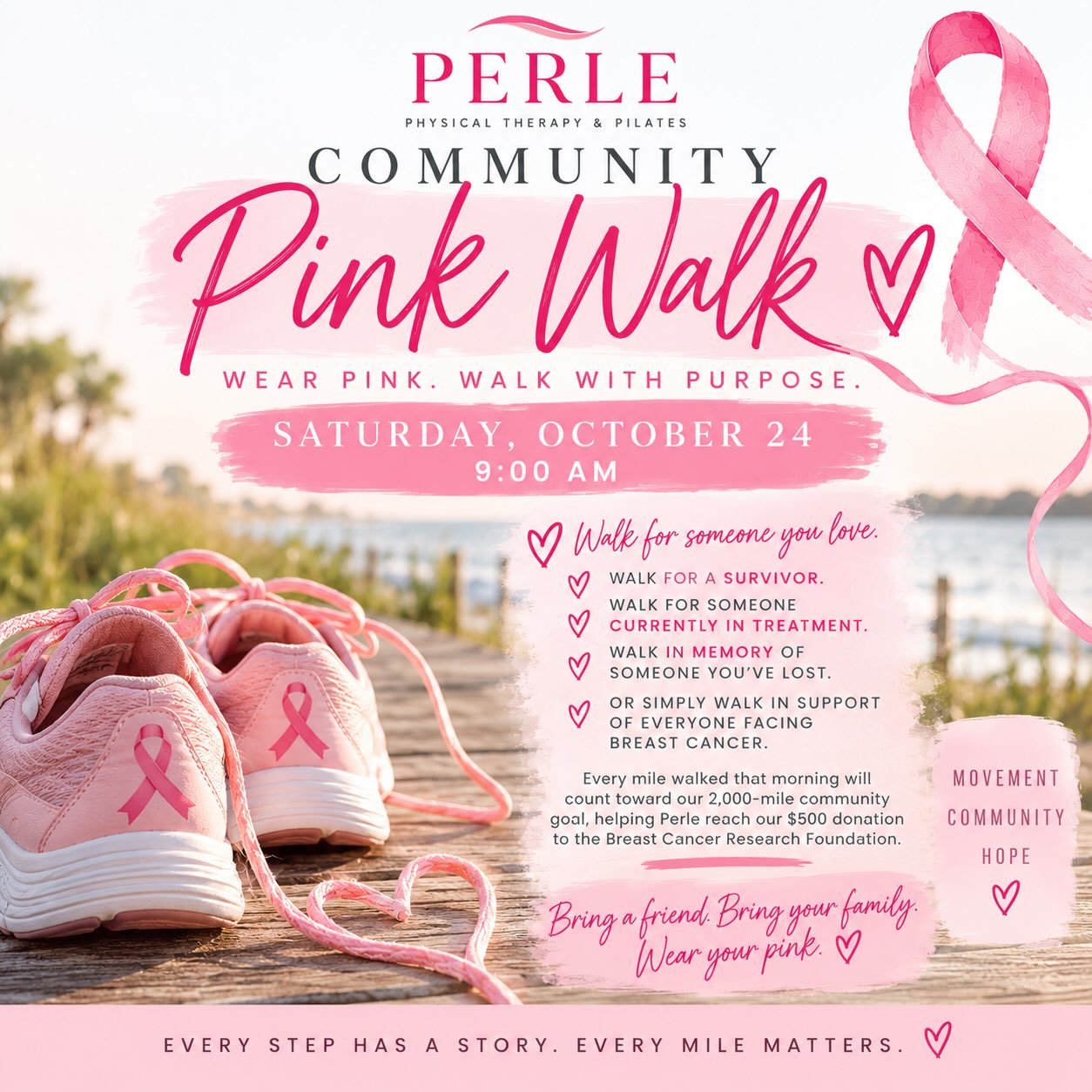 Perle Pink Walk Community Flyer