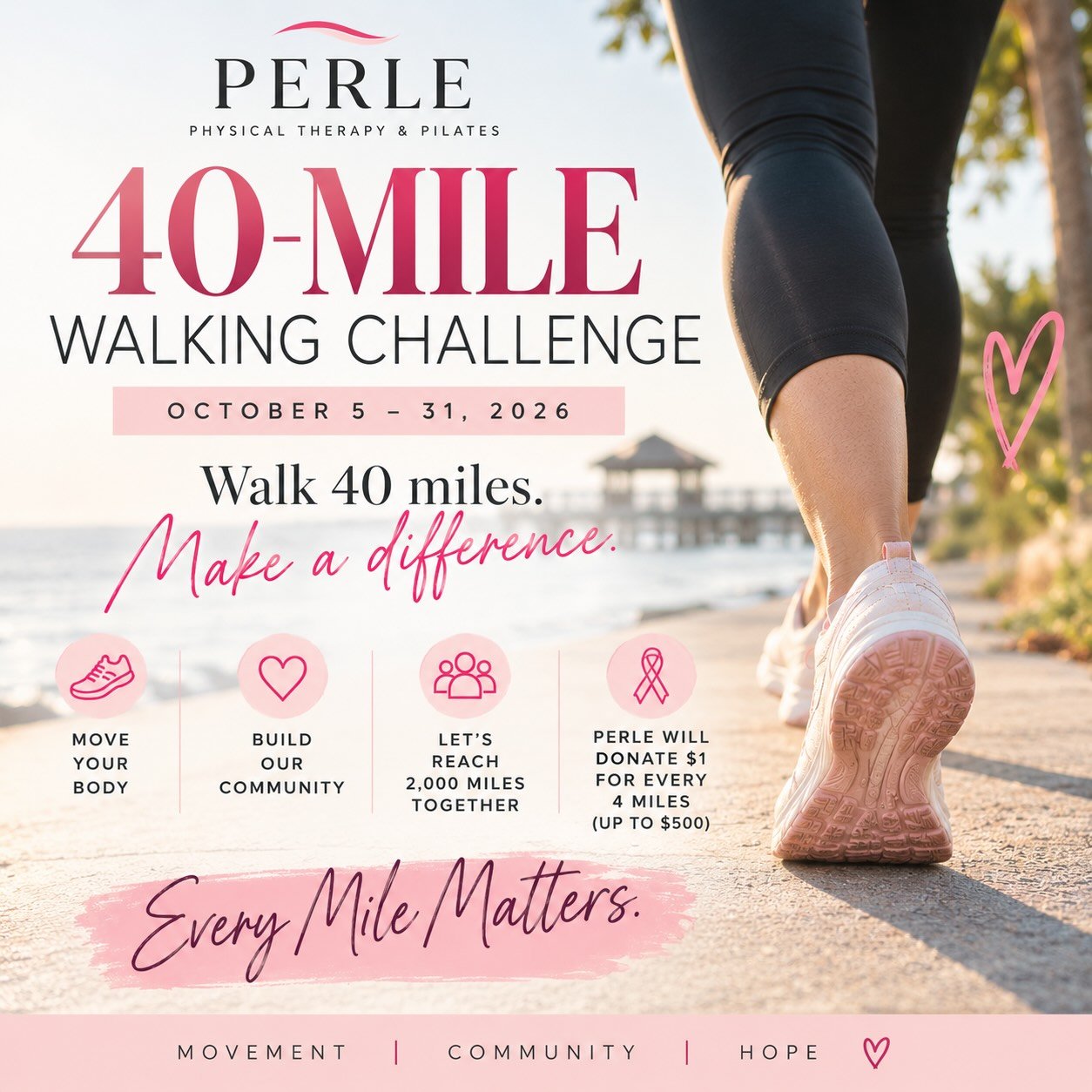 Perle 40-Mile Walking Challenge